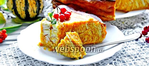 Тыквенно-творожная запеканка