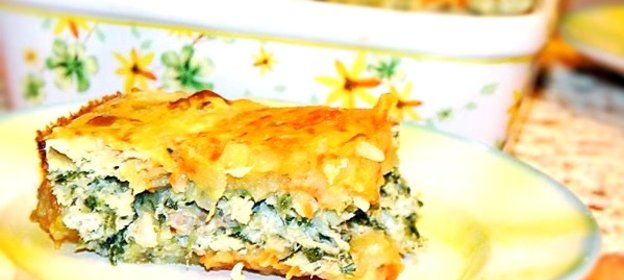 Рыбная запеканка с кабачками