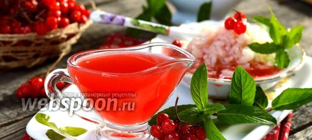 Сладкий соус из калины