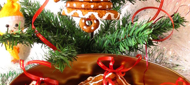 Имбирное печенье Колокольчики на ёлку