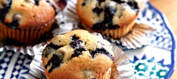 Маффины с ежевикой
