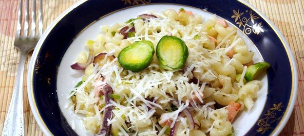 Паста с брюссельской капустой