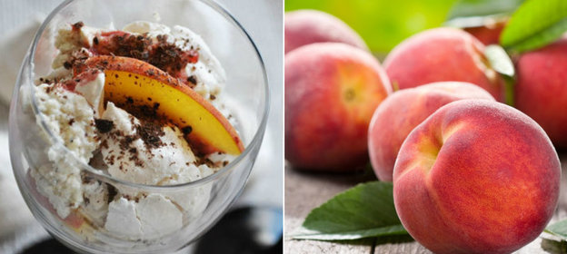 Персиковый безе-десерт