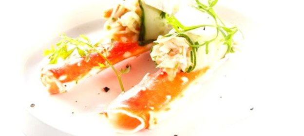 Салат с крабом и рикоттой Unagrande