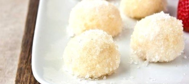 Трюфели из йогурта и белого шоколада