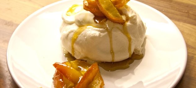 Безе с яблоками