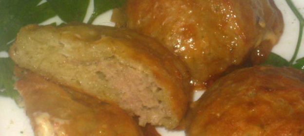 Драники с мясной начинкой