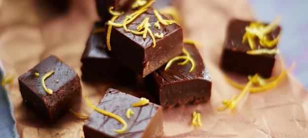 Мандариновая помадка с горьким шоколадом