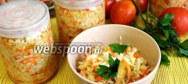 Салат из капусты с хреном на зиму