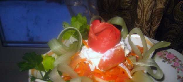 Розовый салат Чио-Чио-Сан