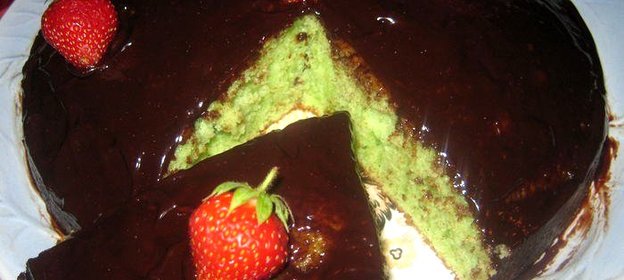 Мятный пирог с шоколадом