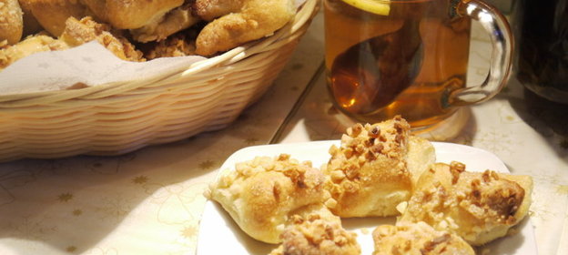 Песочно-творожное печенье „Миндальные уголки