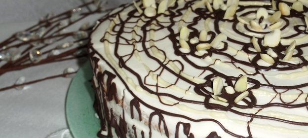 Шоколадно-миндальный торт!