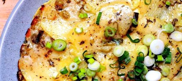 Картофельно-кабачковая запеканка с сыром