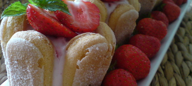 Клубничное тирамису /Клубничная шарлотка