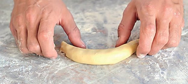 Печенье Бананы с творожной начинкой