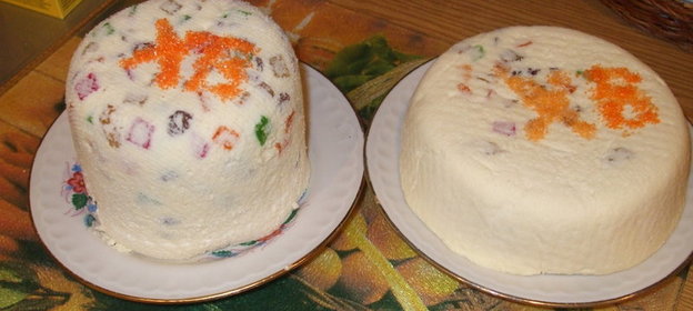 Сливочная пасха с цукатами