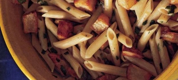 Макароны с жареной картошкой