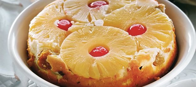 Запеканка творожная с ананасом