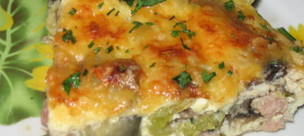 Макароны с грибами