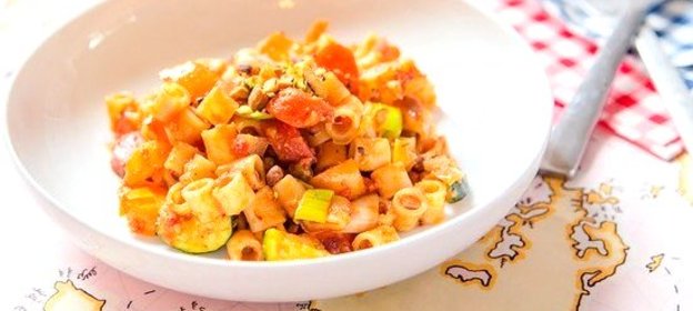 Паста с запеченными овощами