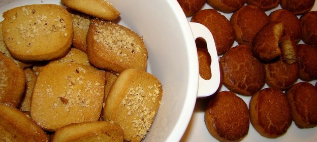 Хрустящее печенье с арахисовой пастой