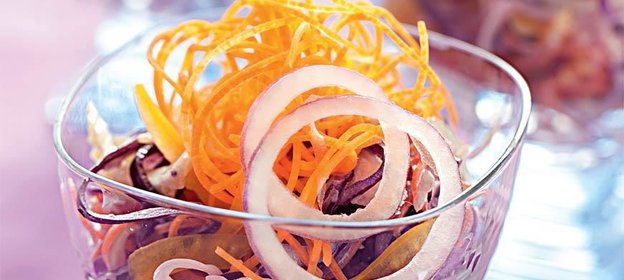 Салат из красной и белой капусты