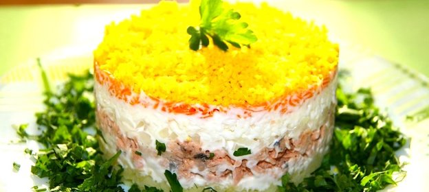 Селедка под шубой без свеклы