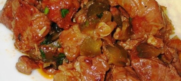 Говядина в остром соусе