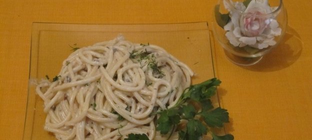 Спагетти с грибами