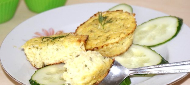Мини запеканки из кабачков