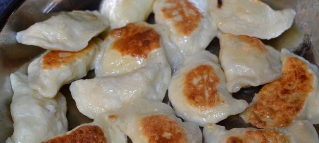 Жареные вареники с картошкой