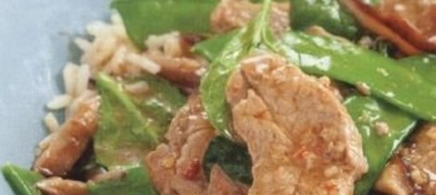 Соус со свиным мясом и грибами