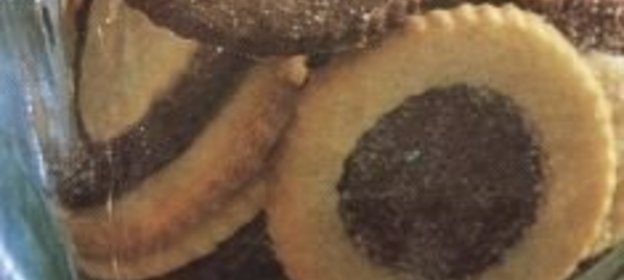 Двухцветное песочное печенье