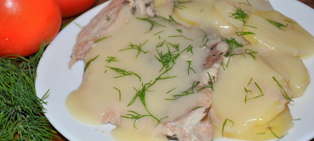 Макароны с гребешком и шампиньонами