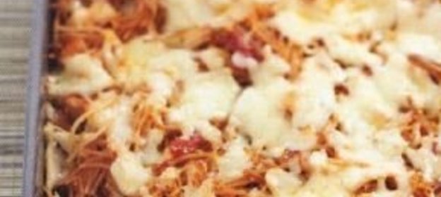 Вермишелевая запеканка с куриным мясом