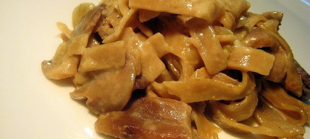 Очень грибная паста