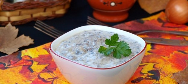 Сливочный соус с шампиньонами