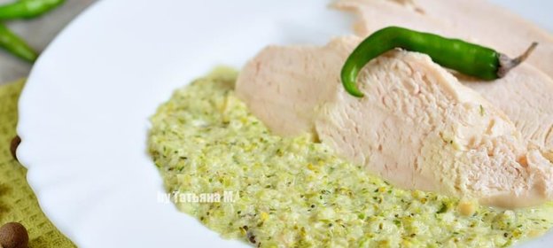 Зеленый чесночный соус