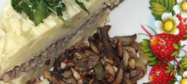 Запеканка картофельная с грибами