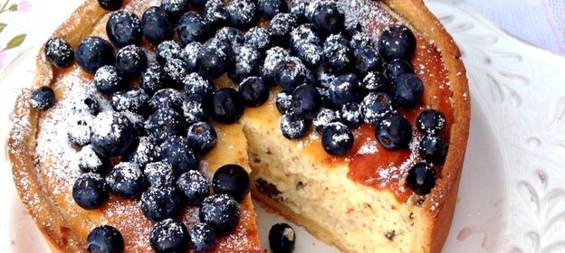 Пышная творожная запеканка