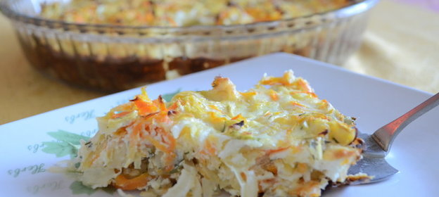 Капустно-морковная запеканка