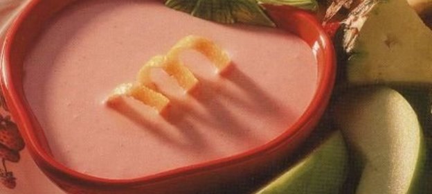 Сливочно-клубничный соус