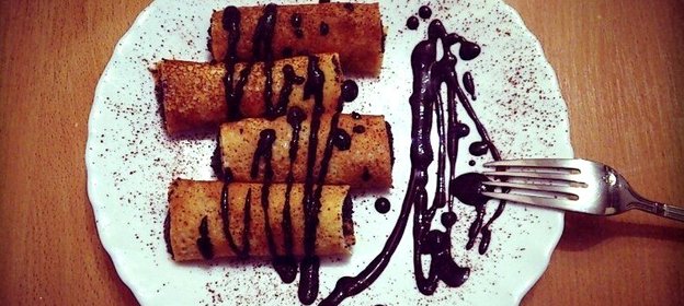 Блины с маком и домашним шоколадом