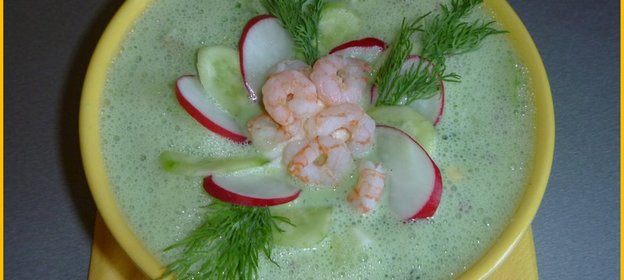 Летний суп-ОКРОШКА на кефирно-овощном смузи