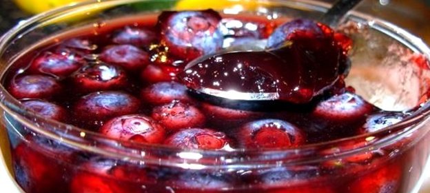Желе из голубики