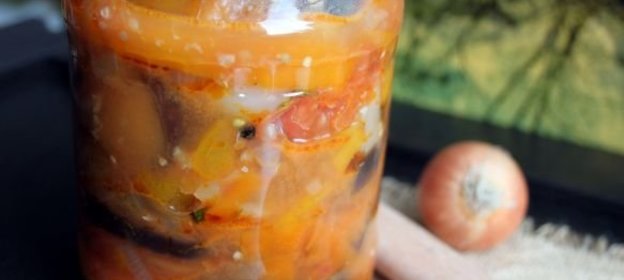 Овощной салат на зиму (без стерилизации)