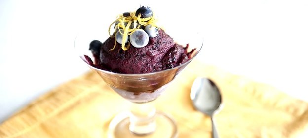 Сорбет из черники