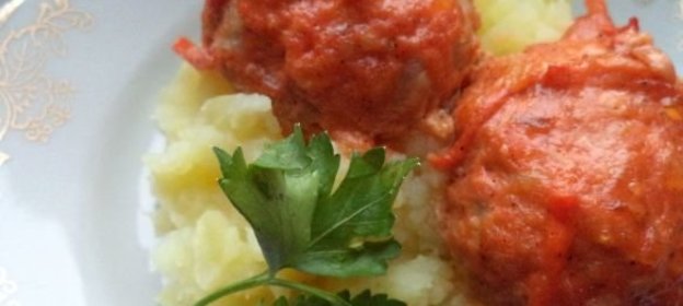 Мясные тефтели с геркулесом