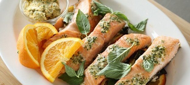 Семга с цитрусовыми
